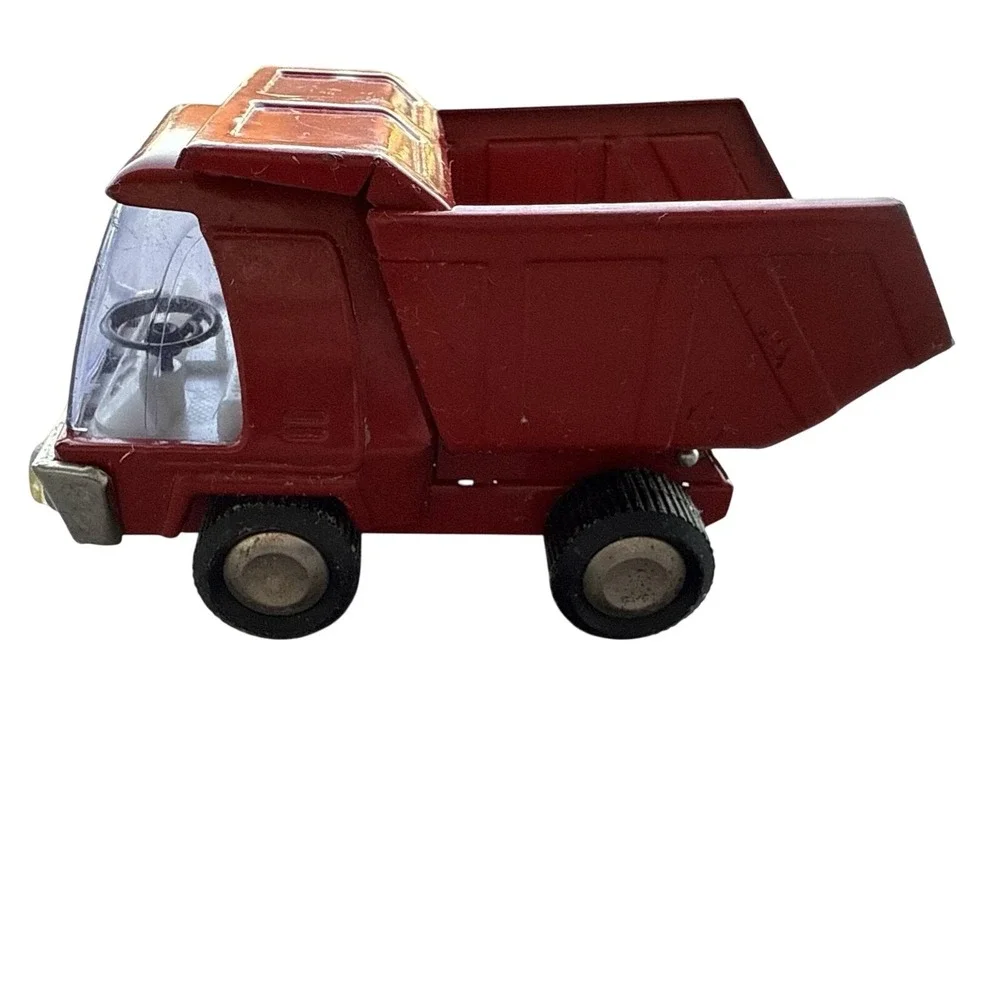 Buddy L Tilting Dump Truck Toy Diecast Red Good Vintage Pressed Steel Japan Made